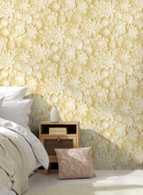 Brewster Home Fashions Fine Decor Medley Dacre Yellow Wallpaper
