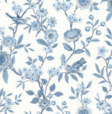Brewster Home Fashions Fine Decor Medley Elspeth Blue Wallpaper