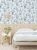 Brewster Home Fashions Fine Decor Medley Elspeth Blue Wallpaper