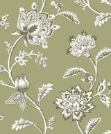 Brewster Home Fashions Fine Decor Medley Juliette Sage Wallpaper