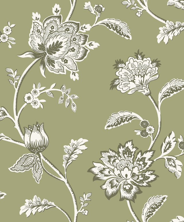 Brewster Home Fashions Fine Decor Medley Juliette Sage Wallpaper