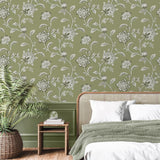 Brewster Home Fashions Fine Decor Medley Juliette Sage Wallpaper