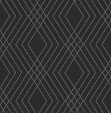 Brewster Home Fashions Fine Decor Medley Shard Black Wallpaper