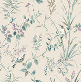 Brewster Home Fashions Fine Decor Medley Mariko Teal Wallpaper