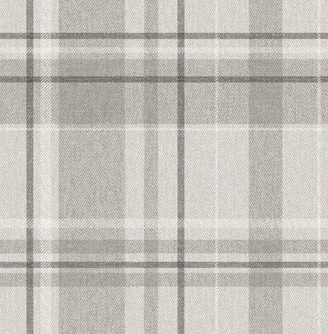 Brewster Home Fashions Fine Decor Medley Harris Grey Wallpaper