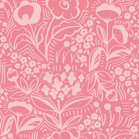 Brewster Home Fashions Megan Carter Megan Carter NuWallpaper Jeani Pink Wallpaper