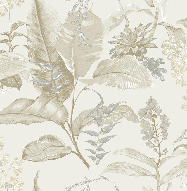 Brewster Home Fashions Kenneth James Palm Springs PS41805 Beige Wallpaper