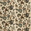 Schumacher Jacobean Printed Crewel Multi Blues Wood Tones Fabric