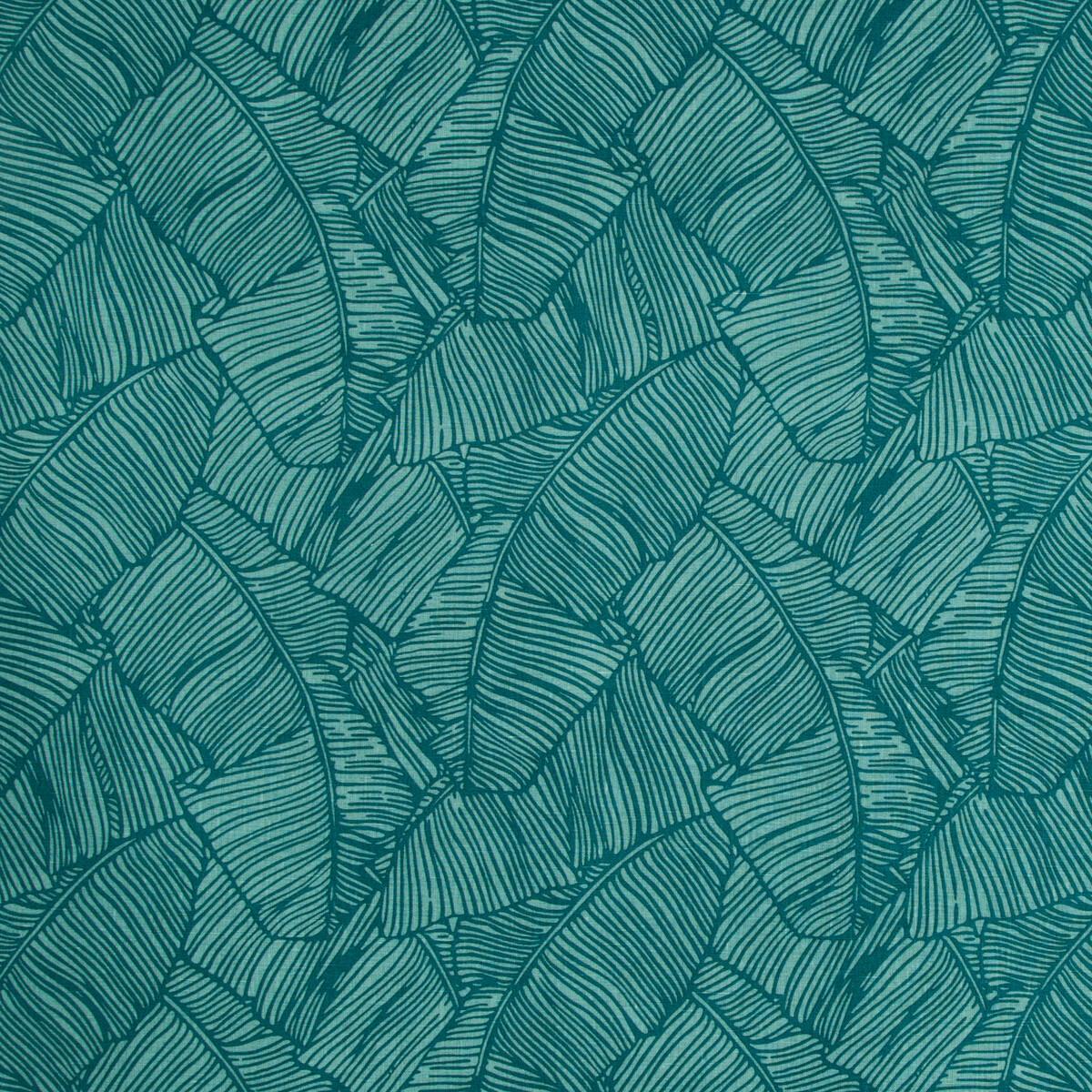 Brunschwig & Fils LES PALMIERS PRINT TEAL Fabric