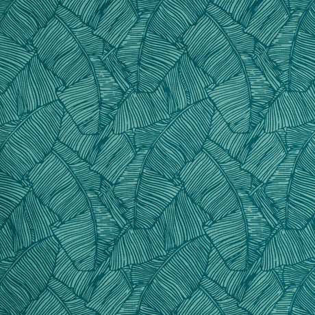 Brunschwig & Fils LES PALMIERS PRINT TEAL Fabric