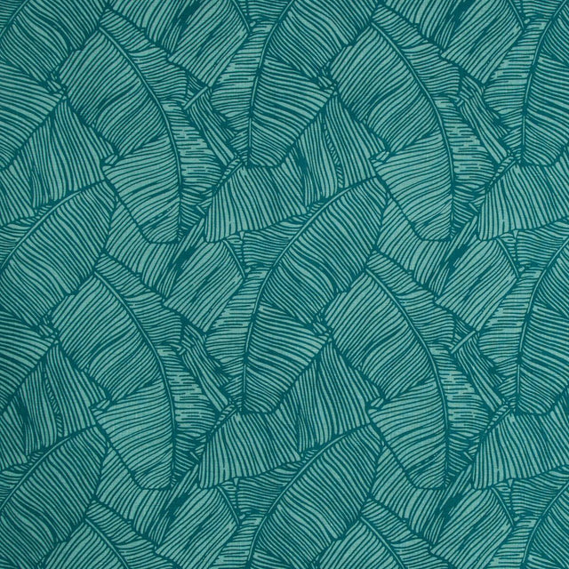 Brunschwig & Fils LES PALMIERS PRINT TEAL Fabric
