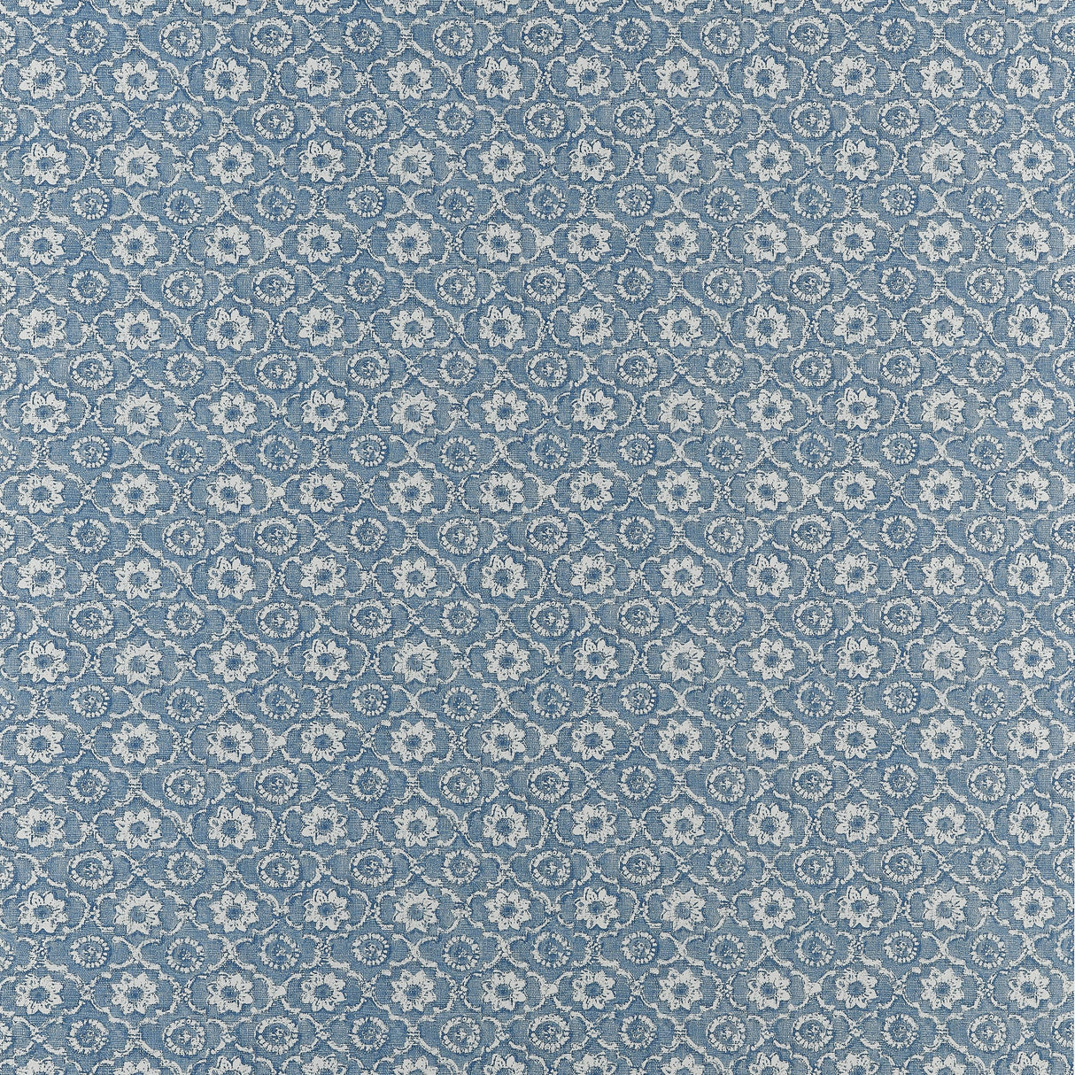 Anna French Holly Trellis Blue Wallpaper