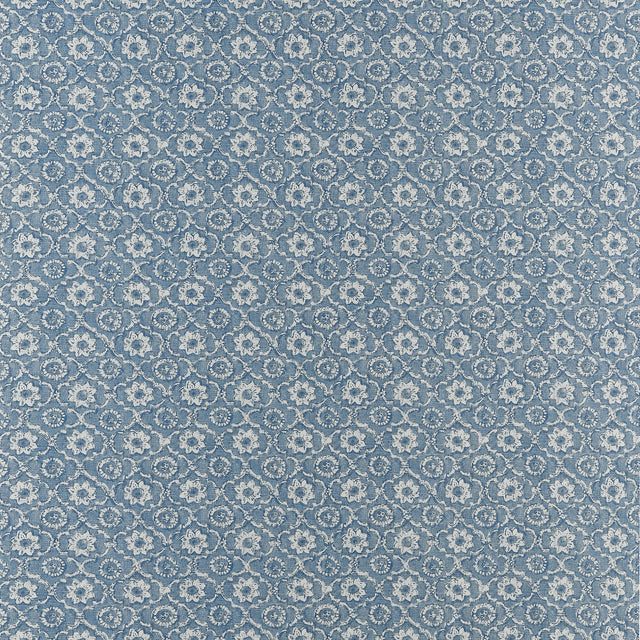 Anna French Holly Trellis Blue Wallpaper