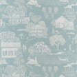 Anna French Farmingdale Spa Blue Wallpaper