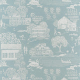 Anna French Farmingdale Spa Blue Wallpaper