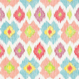 Thibaut Bimini Ikat Pink And Turquoise Wallpaper