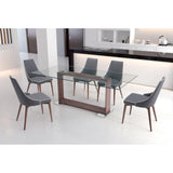 ZUO Moor Dining Chair (Set of 2) Dark Gray