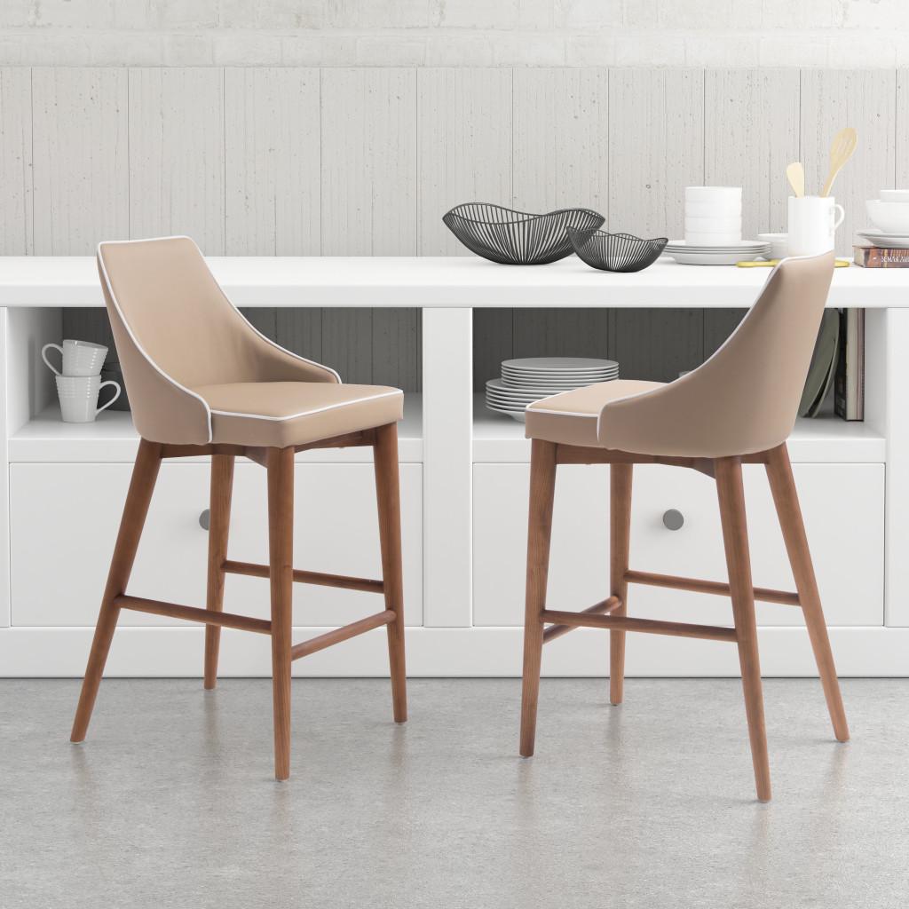 ZUO Moor Counter Stool Beige