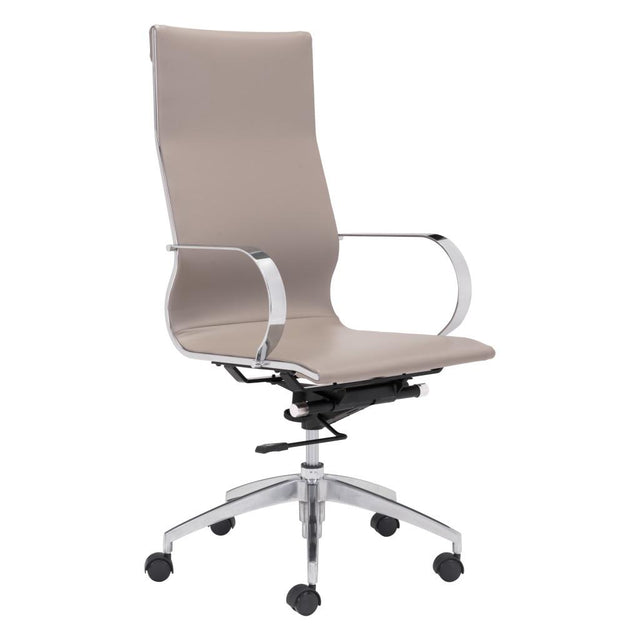 ZUO Glider High Back Office Chair Taupe