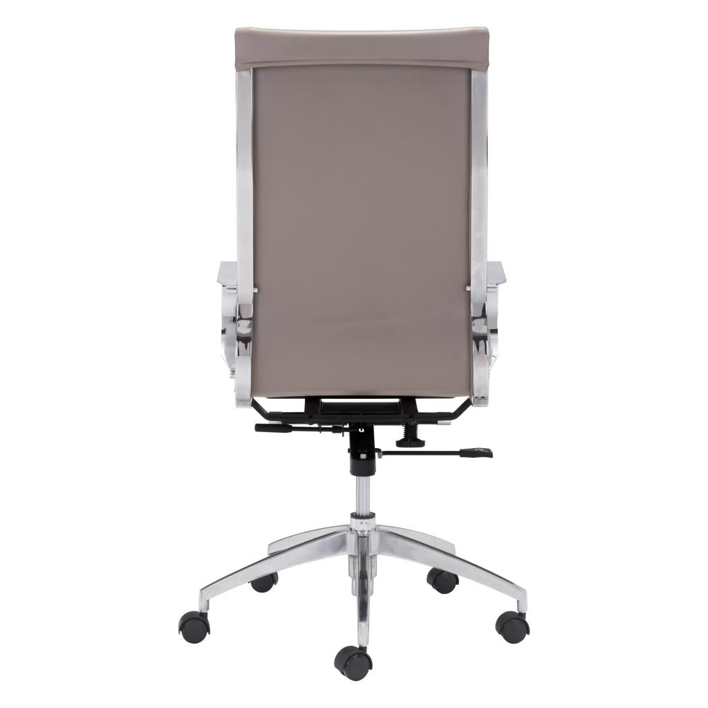 ZUO Glider High Back Office Chair Taupe