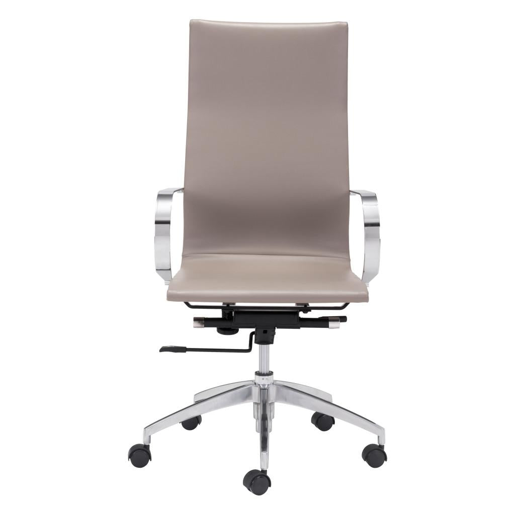 ZUO Glider High Back Office Chair Taupe