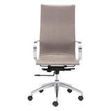 ZUO Glider High Back Office Chair Taupe