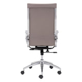ZUO Glider High Back Office Chair Taupe