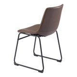 ZUO Smart Dining Chair (Set of 2) Vintage Espresso