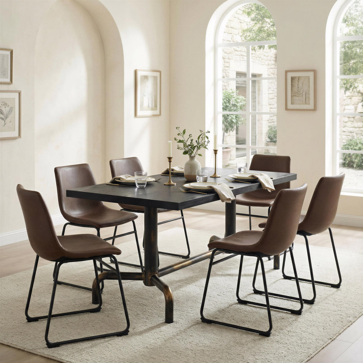 ZUO Smart Dining Chair (Set of 2) Vintage Espresso