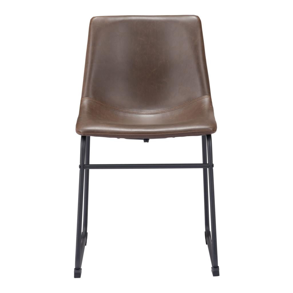 ZUO Smart Dining Chair (Set of 2) Vintage Espresso