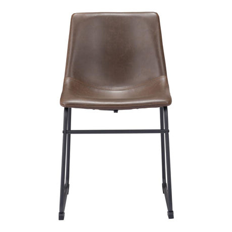 ZUO Smart Dining Chair (Set of 2) Vintage Espresso