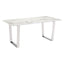 ZUO Atlas Dining Table White & Silver