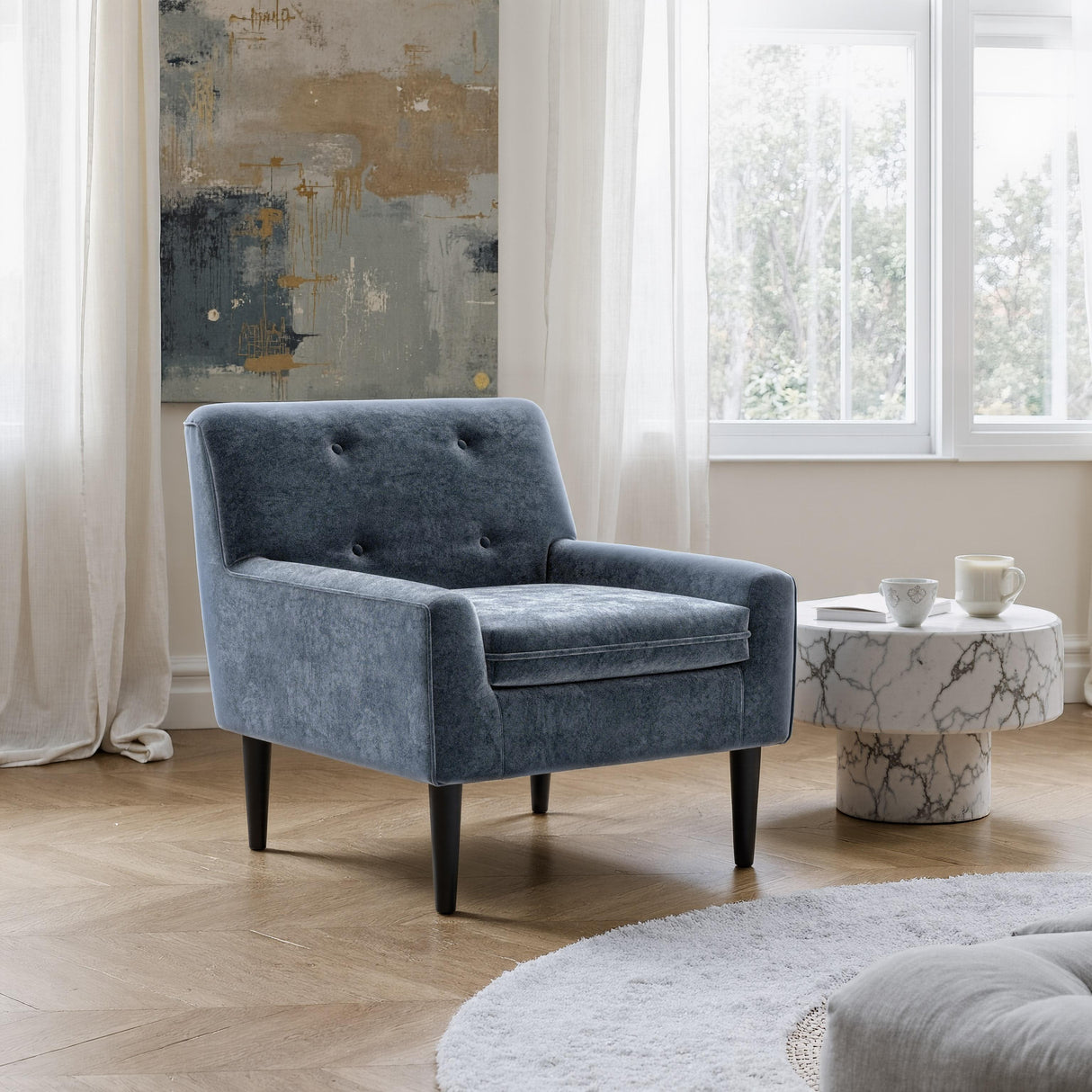 ZUO Frankfurt Armchair Gray