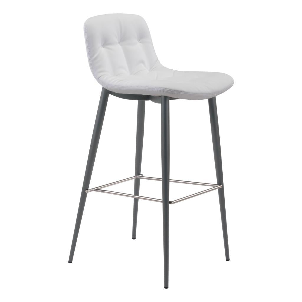 ZUO Tangiers Barstool (Set of 2) White