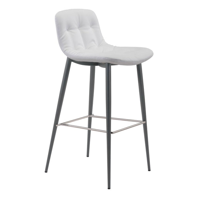 ZUO Tangiers Barstool (Set of 2) White