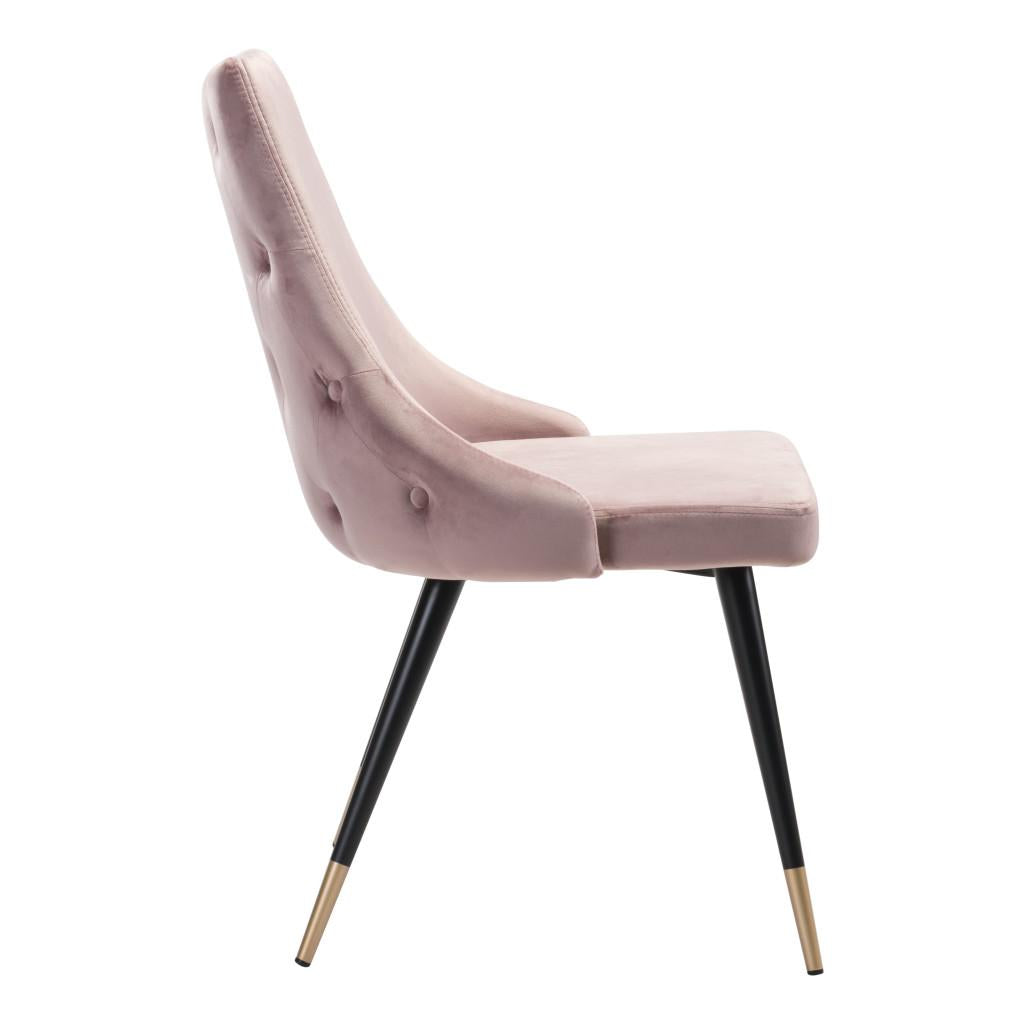 ZUO Piccolo Dining Chair (Set of 2) Pink