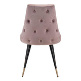 ZUO Piccolo Dining Chair (Set of 2) Pink