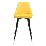 ZUO Piccolo Counter Stool Yellow