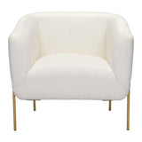 ZUO Micaela Armchair Ivory