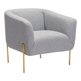 ZUO Micaela Armchair Gray