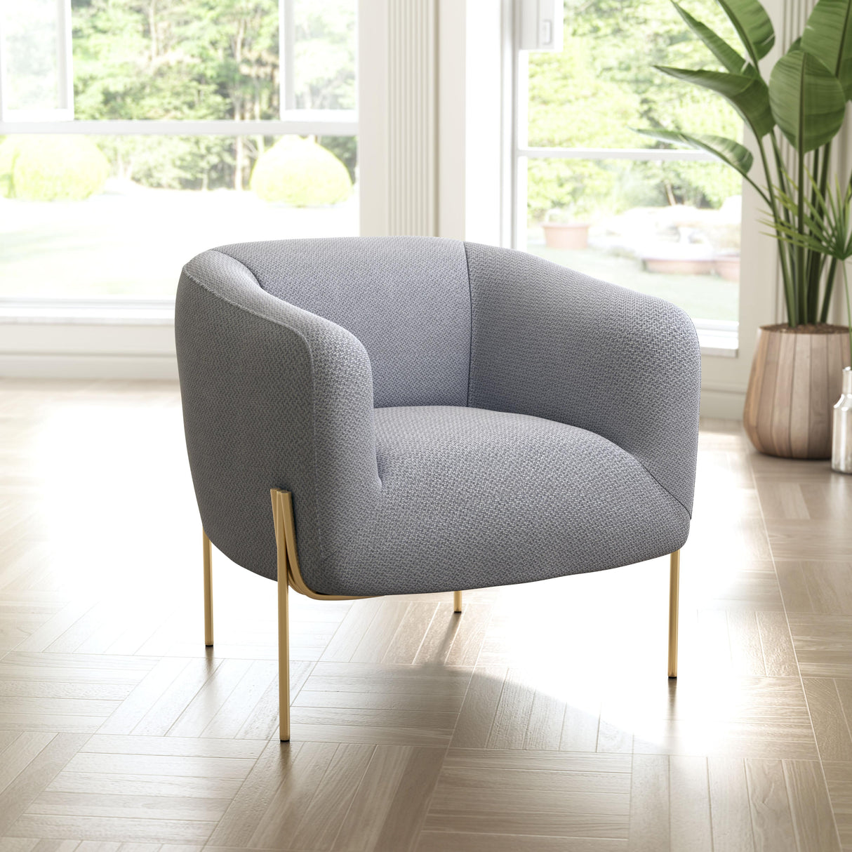 ZUO Micaela Armchair Gray