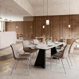ZUO Magnus Dining Chair (Set of 2) Brown & Silver