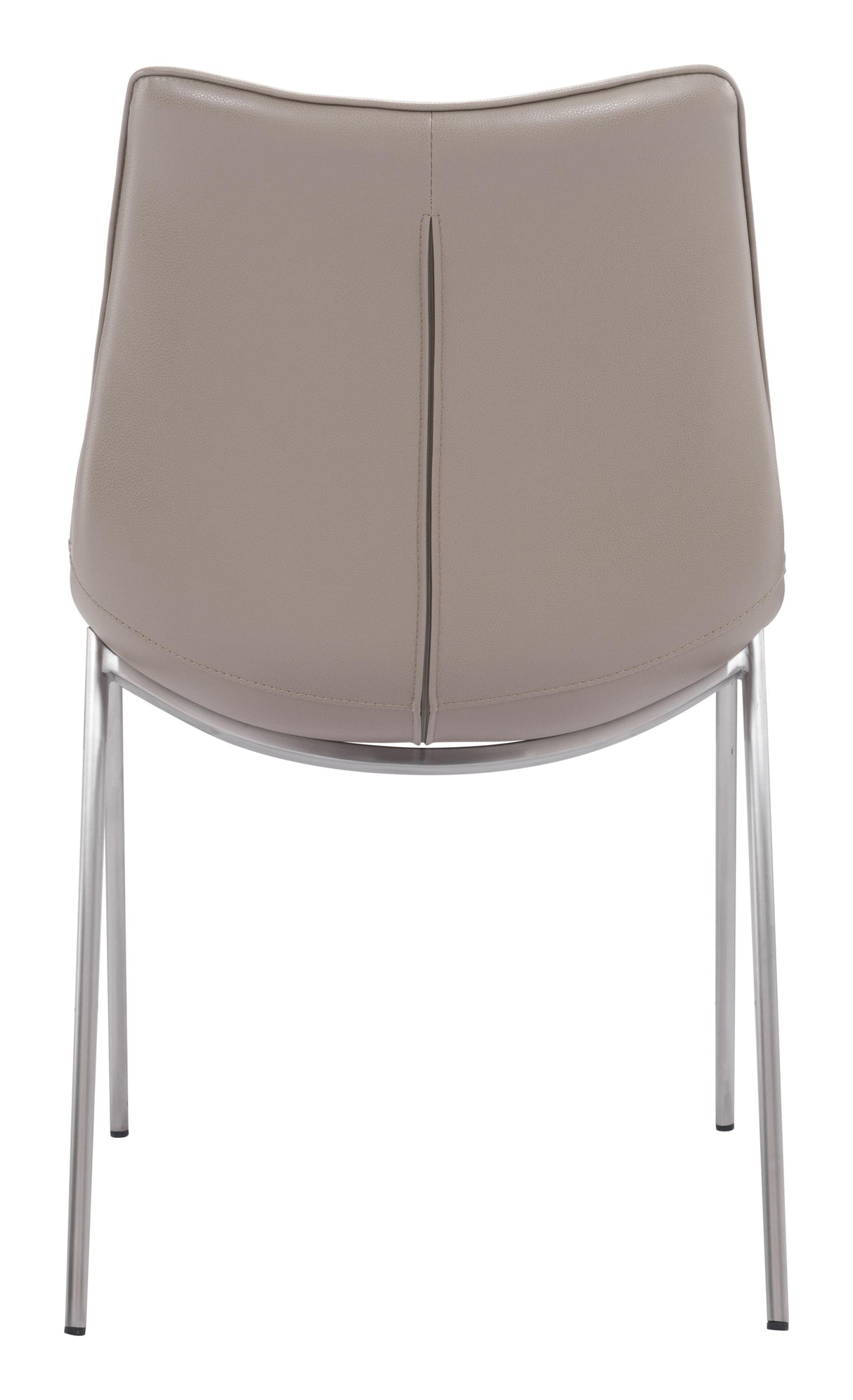 ZUO Magnus Dining Chair (Set of 2) Brown & Silver