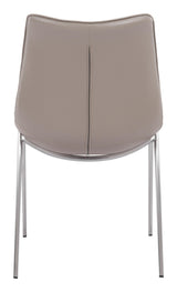 ZUO Magnus Dining Chair (Set of 2) Brown & Silver