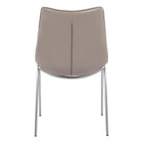 ZUO Magnus Dining Chair (Set of 2) Brown & Silver