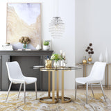 ZUO Magnus Dining Chair (Set of 2) White & Silver