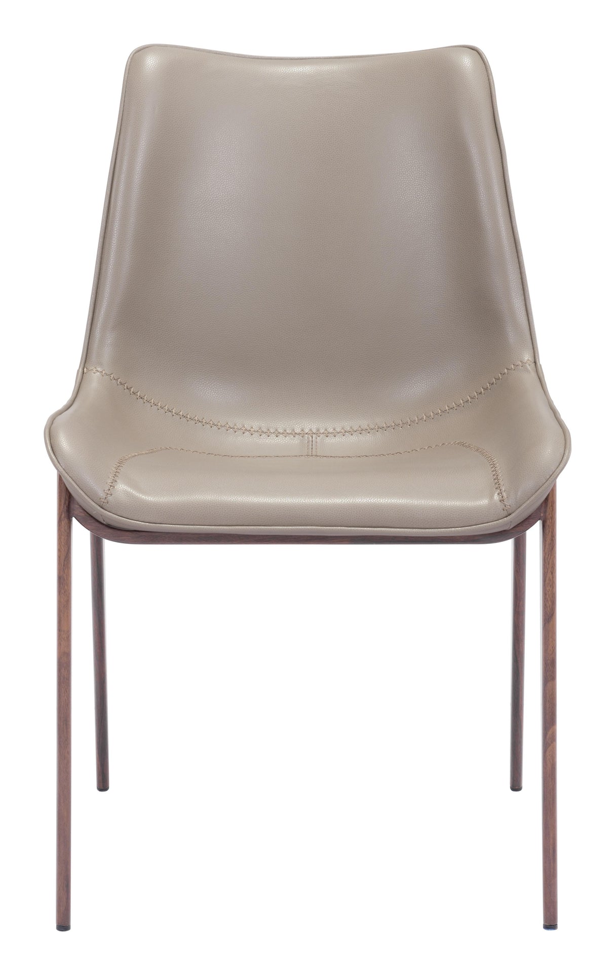 ZUO Magnus Dining Chair (Set of 2) Brown & Walnut