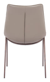 ZUO Magnus Dining Chair (Set of 2) Brown & Walnut