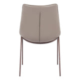 ZUO Magnus Dining Chair (Set of 2) Brown & Walnut