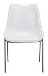 ZUO Magnus Dining Chair (Set of 2) White & Walnut